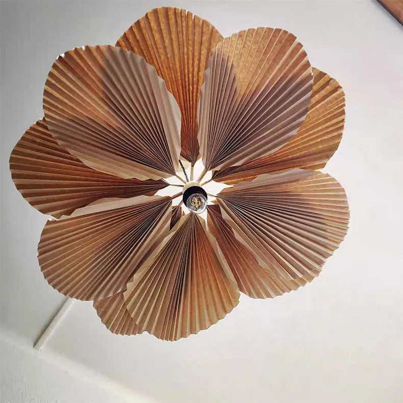Art Deco Paper Flower Pendant Light with LED Lighting | Zyntara