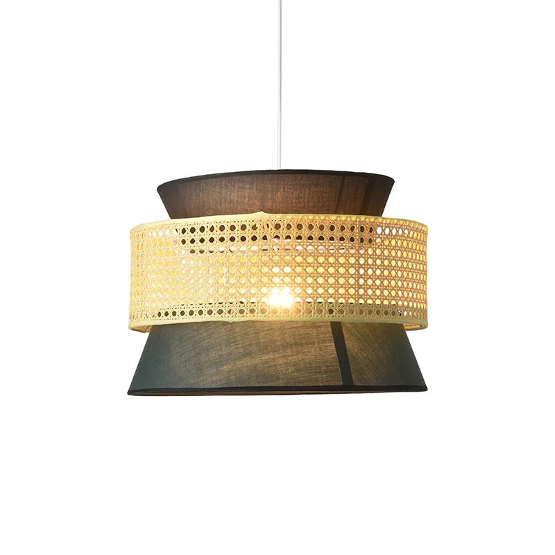 Bamboo Shade Oriental Pendant Light Hanging Design | Varello
