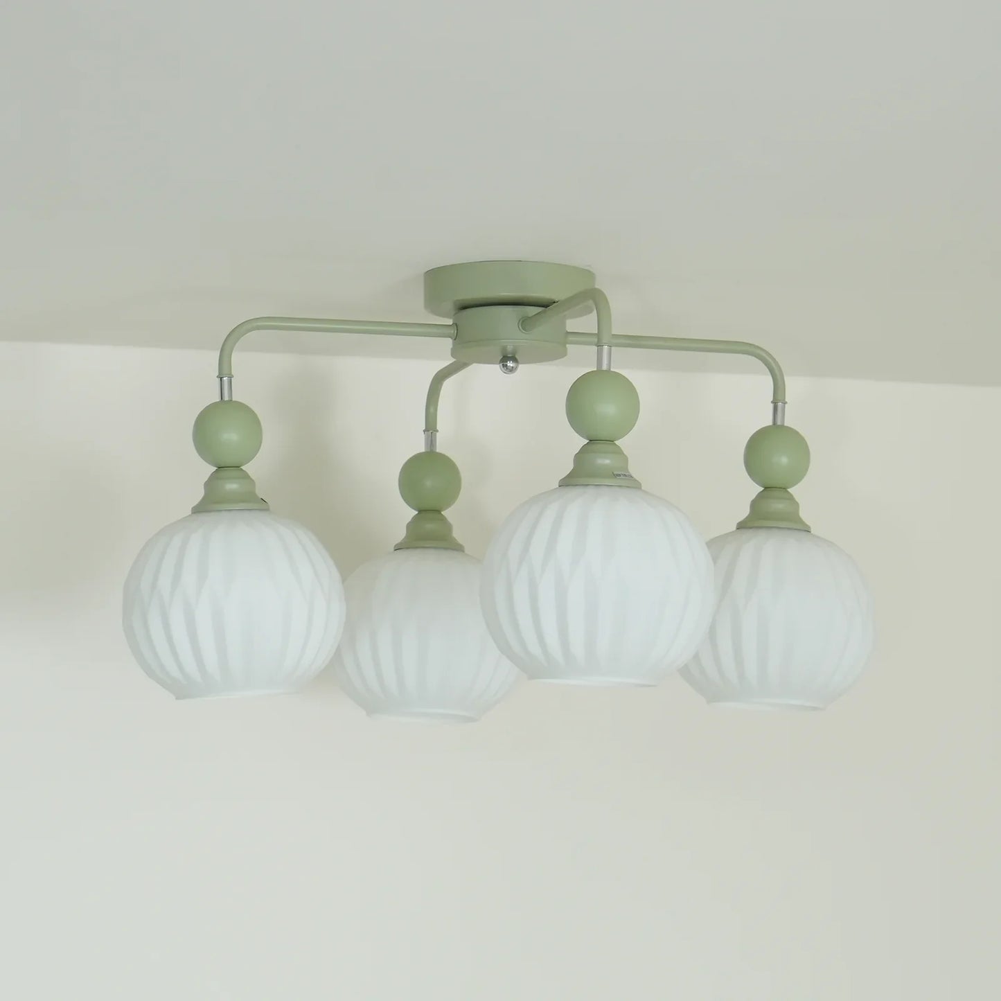 Ceiling Light Fixture with Ribbed Glass | Lamira