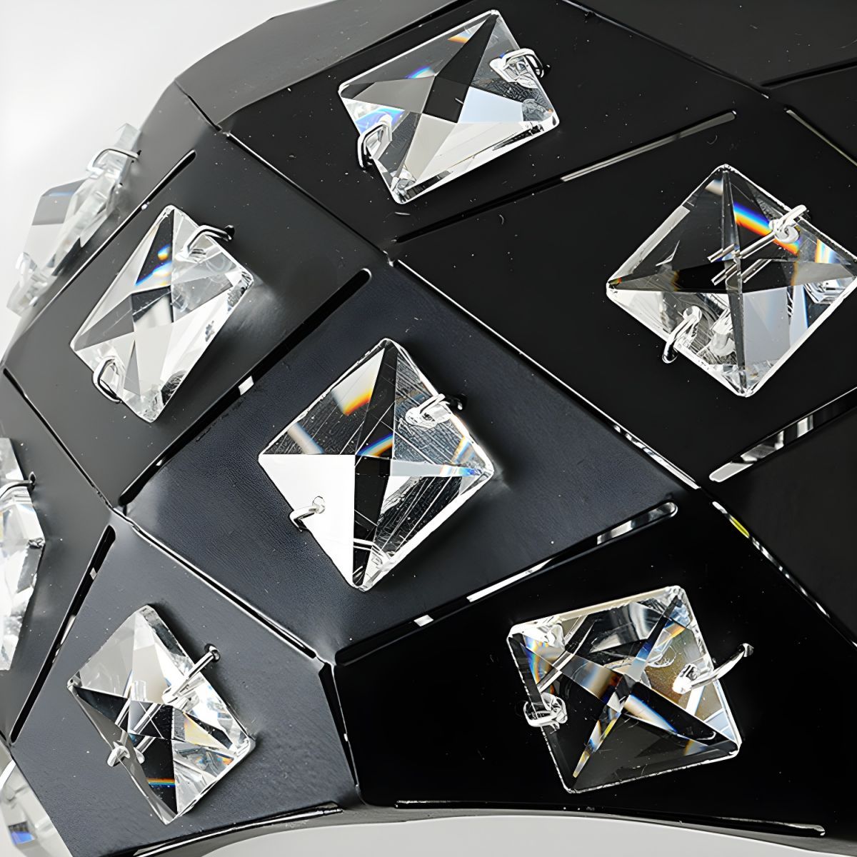 Nordic Crystal Accent Flush Mount Ceiling Light | Dumara