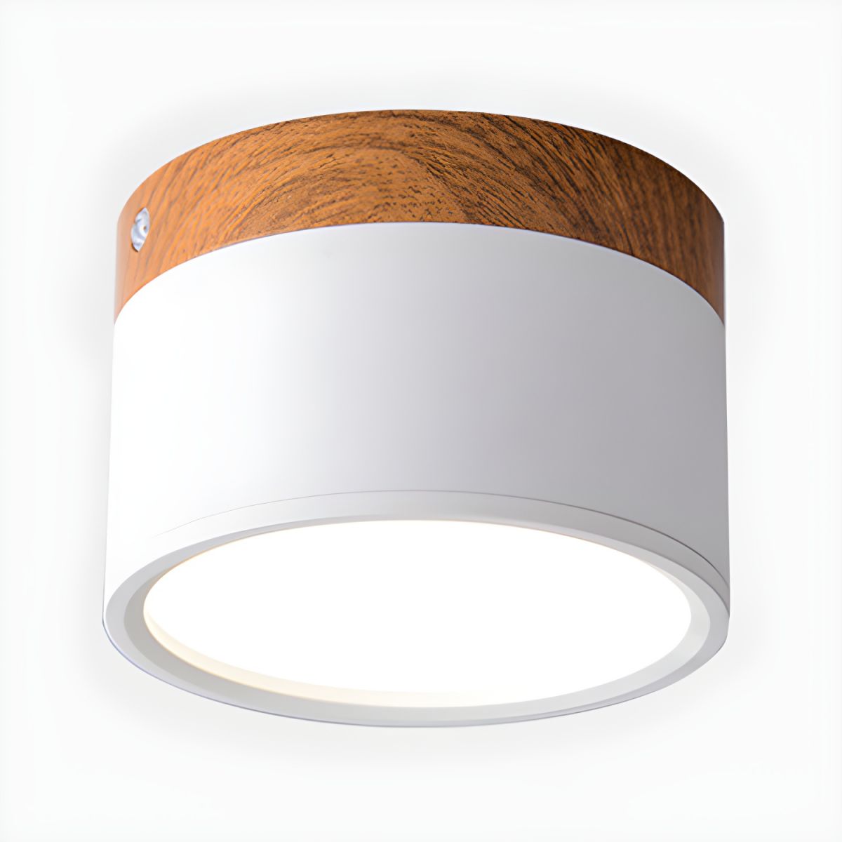 Compact Nordic LED Cylinder Flush Mount Ceiling Light | Nordela