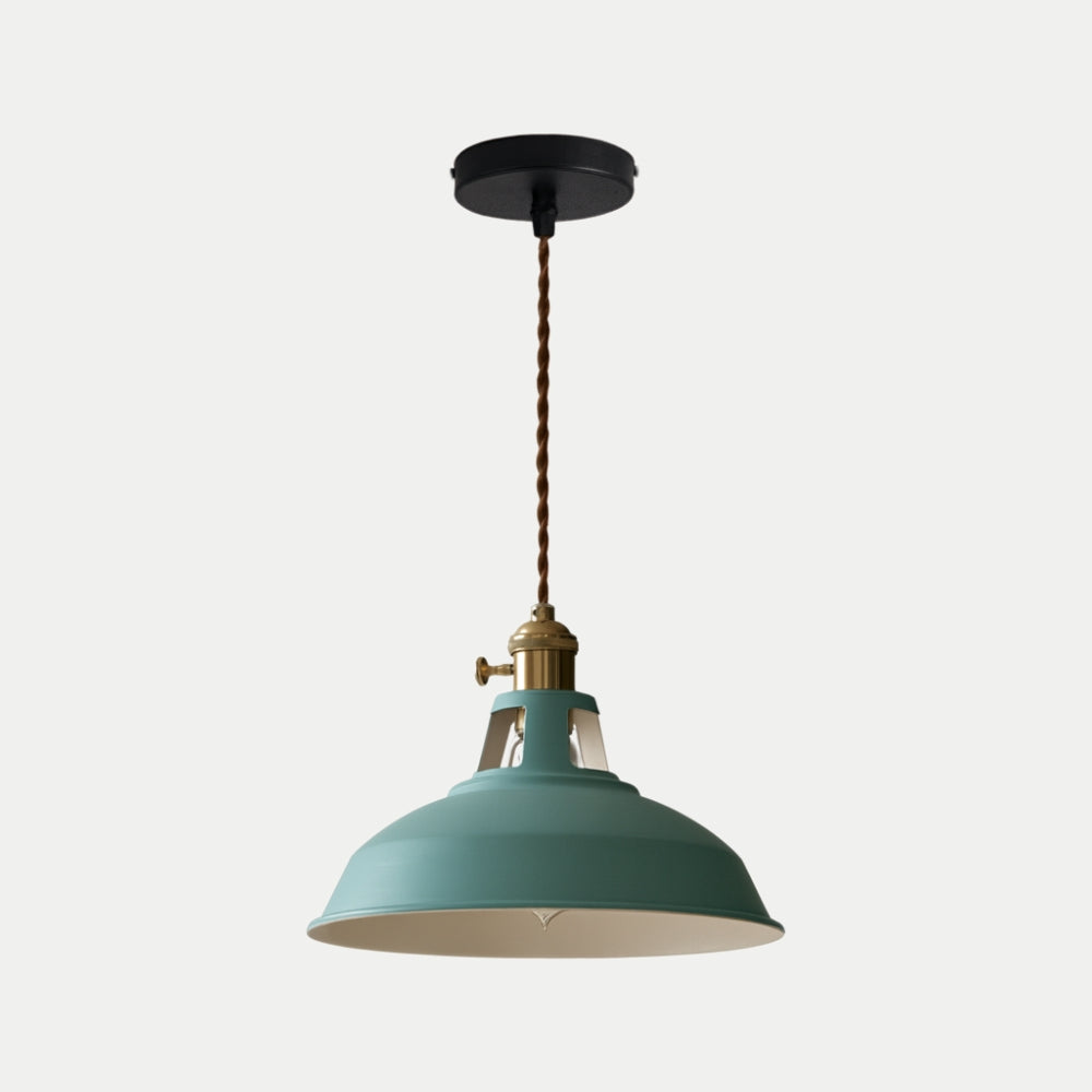 Contemporary Loft Pendant Light With Metal Shade Design | Mirelia