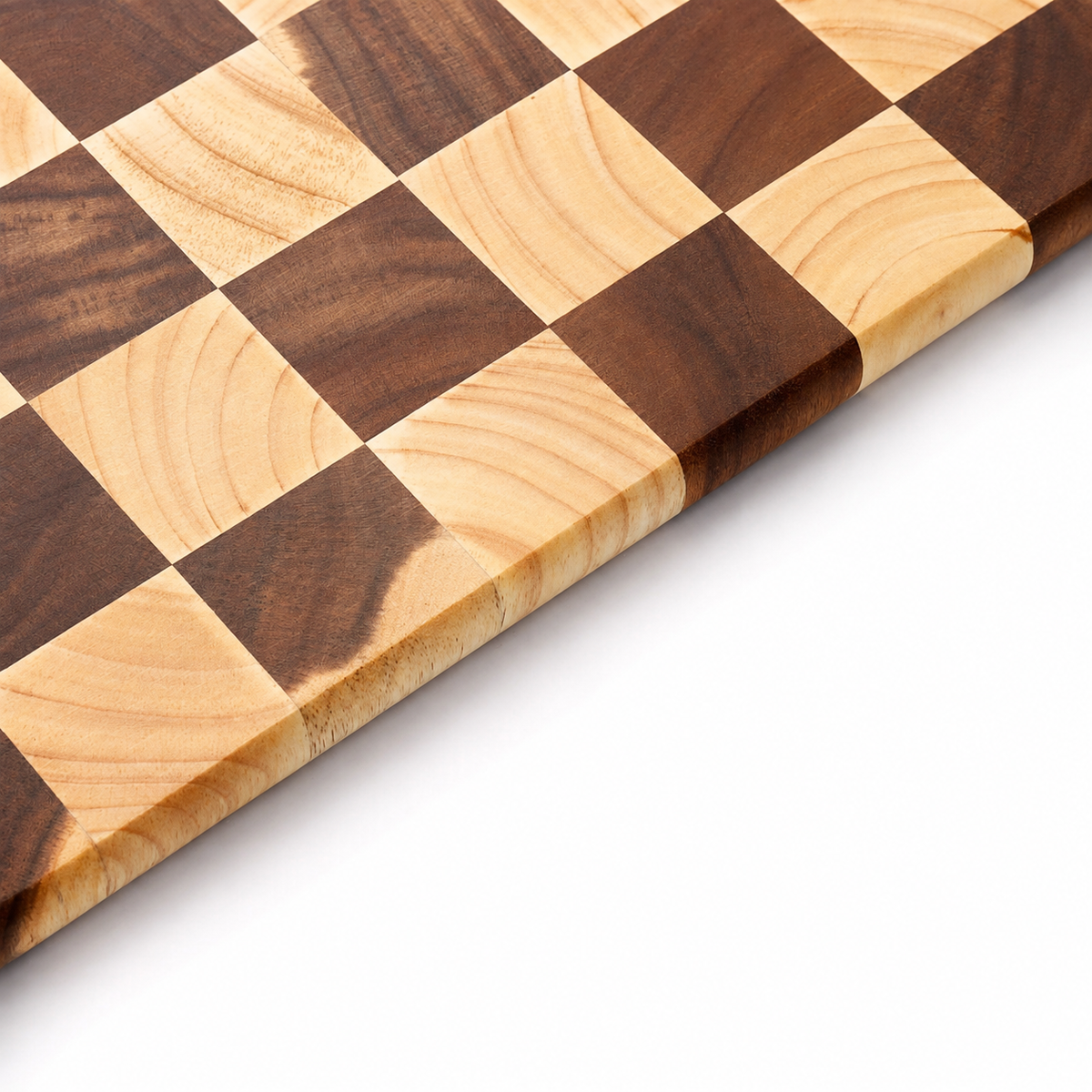 Cutting Board End Grain Butcher Block Checkerboard Design