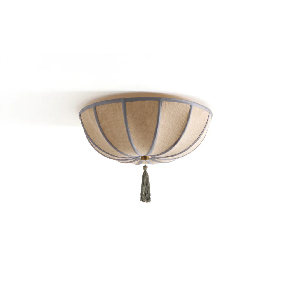 Floral Fabric Shade Ceiling Light Fixture Design | Lumevyn