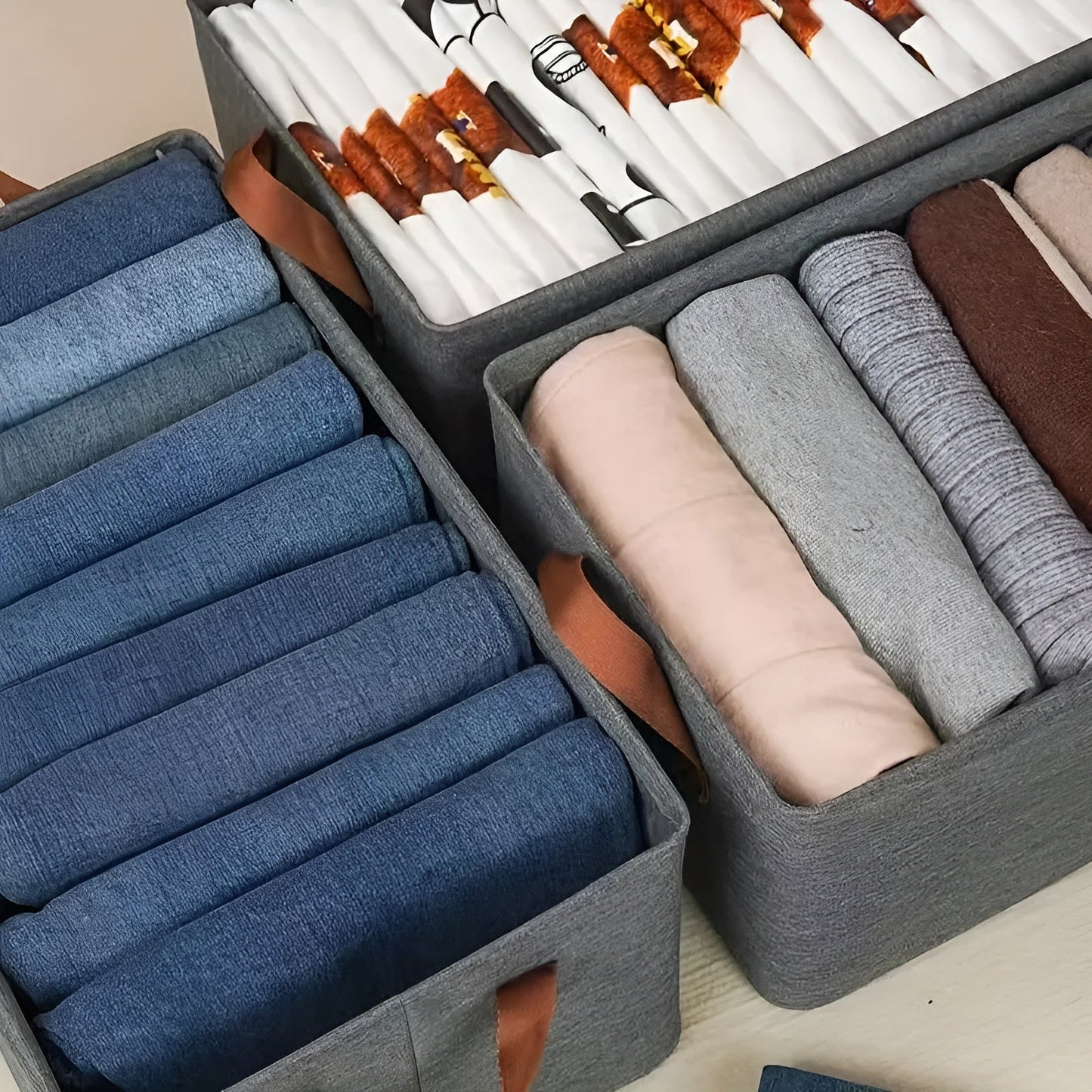 Foldable Storage Baskets Set of 3 | Versatile Organization 4