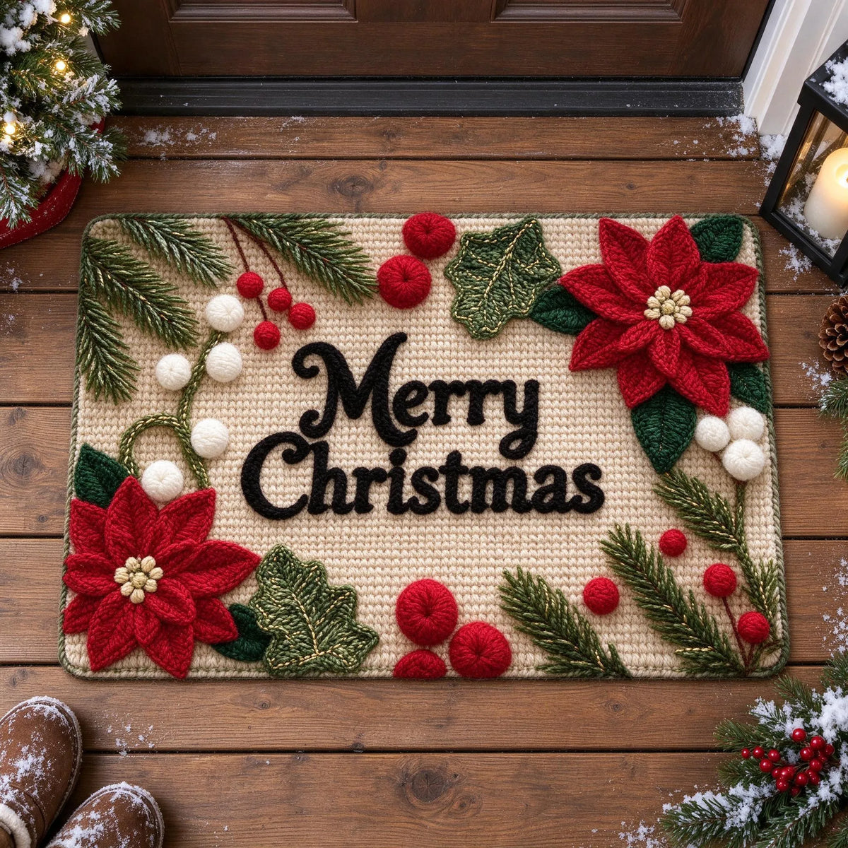 Holiday Entry Door Mat Rug