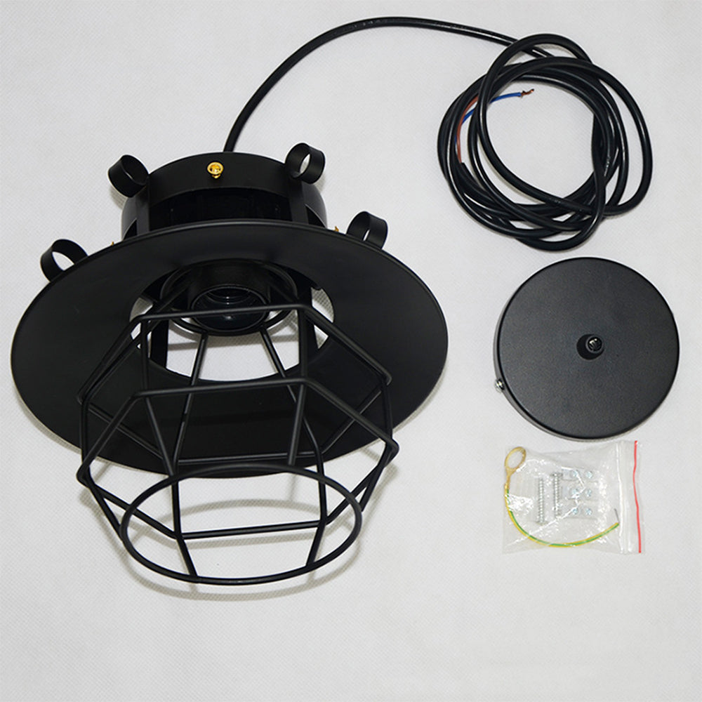 Industrial Vintage Iron Ceiling Light Adjustable Height | Lanviro