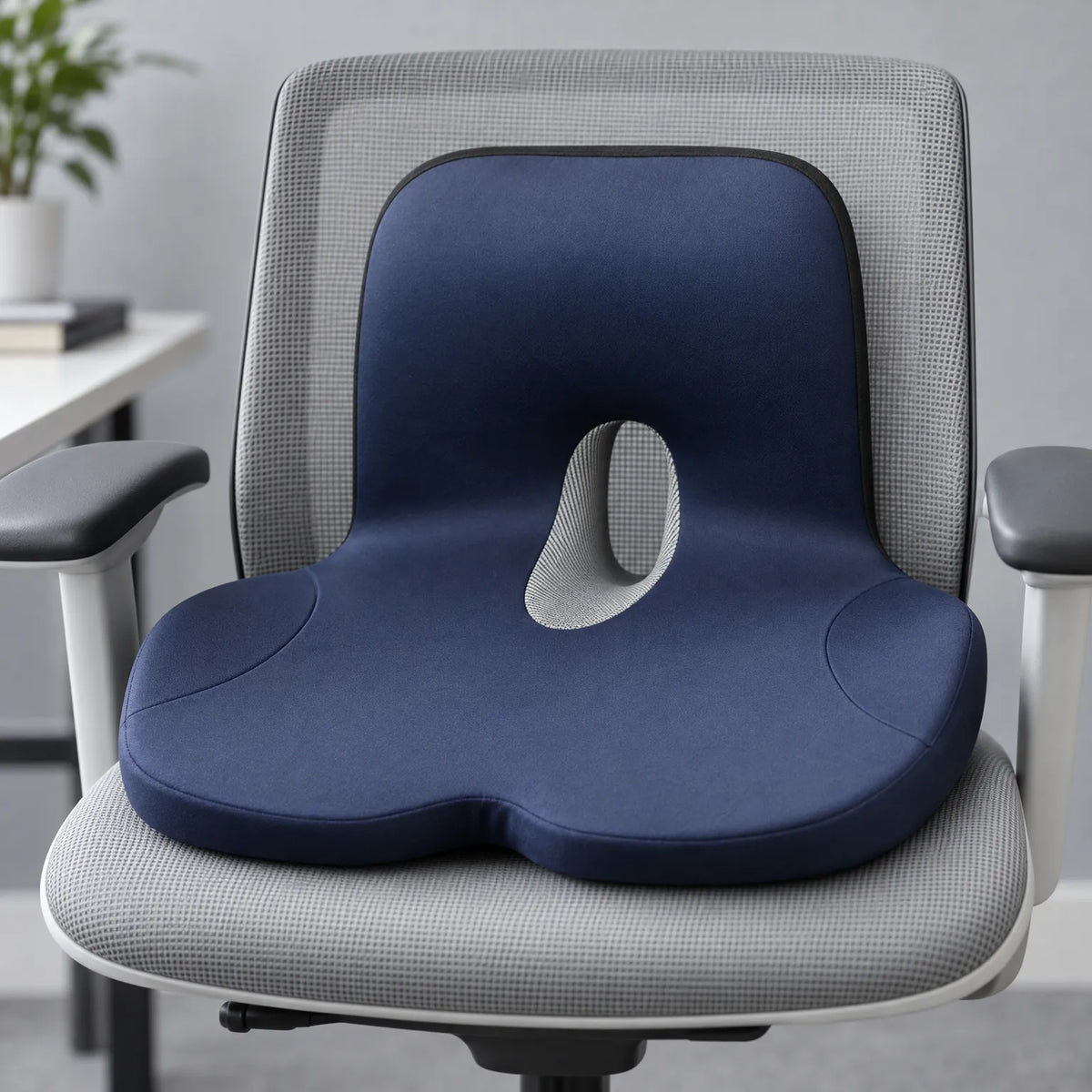 Memory Foam Seat Cushion with Lumbar Support for Office Chair
