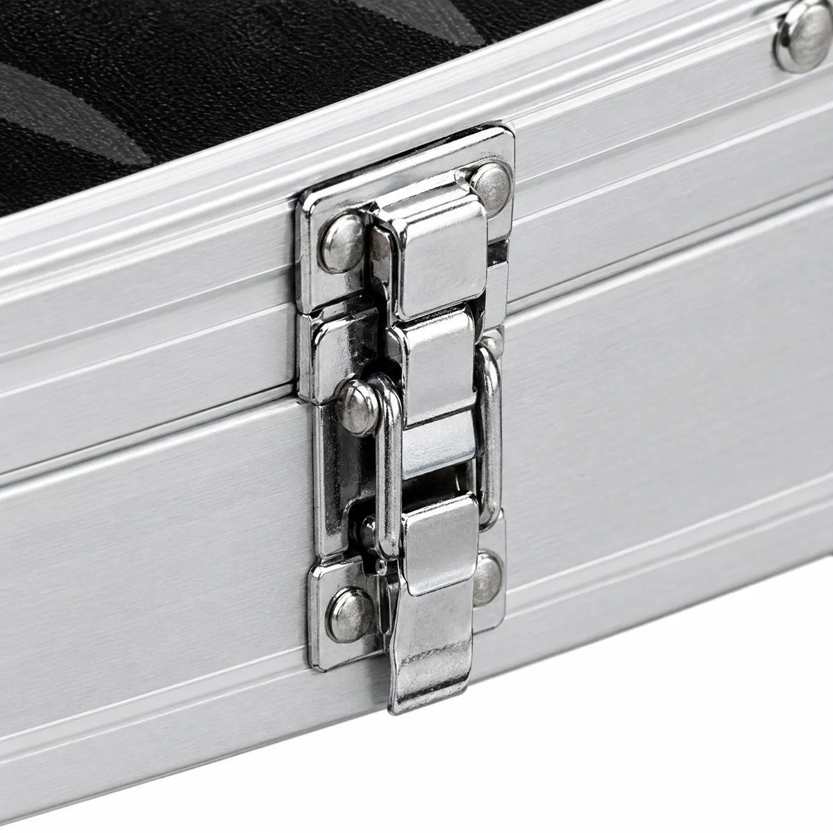 Metal Watch Box with Clear Lid and Individual Compartments