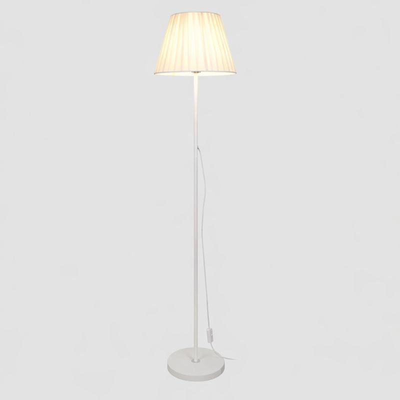 Modern Alloy Floor Lamp with Fabric Shade Interior Use | Marveta