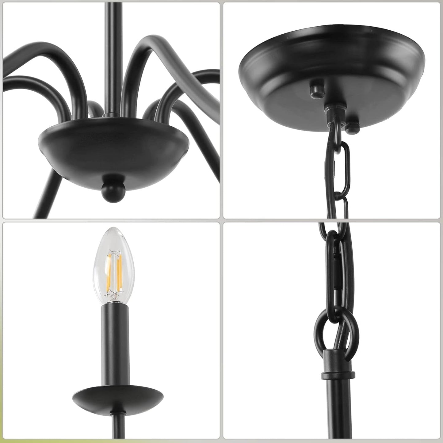 Modern Iron Chandelier with Adjustable Height | Irolume
