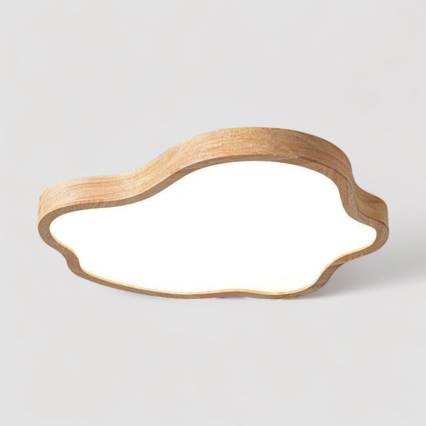 Modern Wood Finish Ceiling Light for Home Spaces | Lumvora