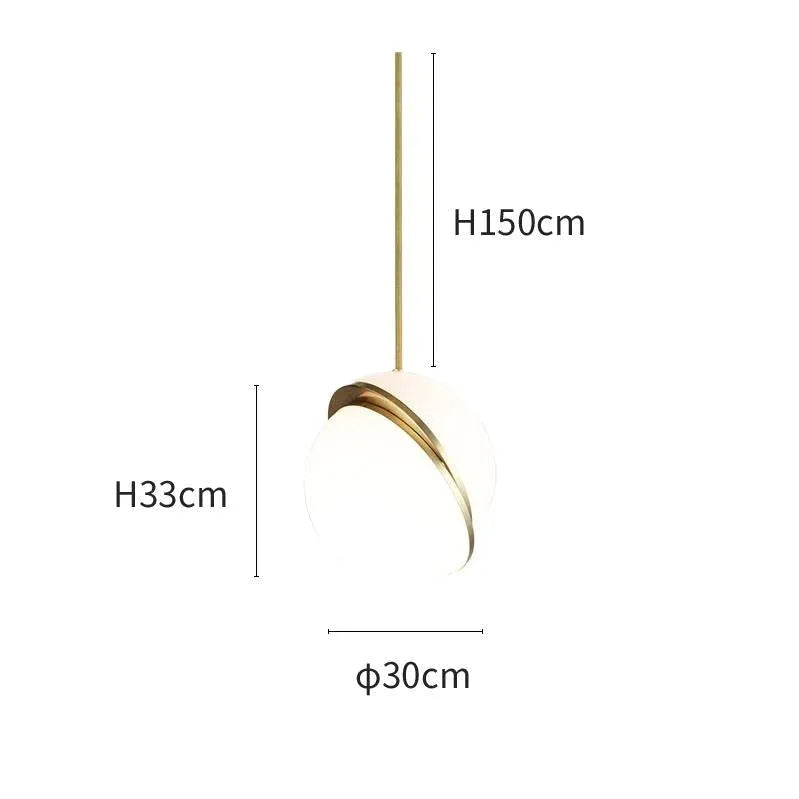 Nordic Acrylic Sphere Pendant Light for Dining Areas | Quorexa
