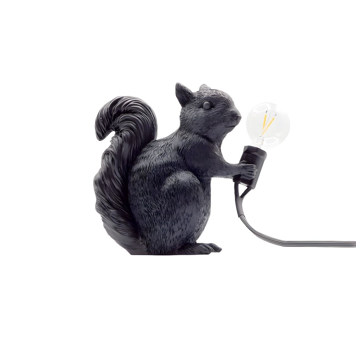 Nordic Art Deco Resin Squirrel Table Lamp | Kelmoro