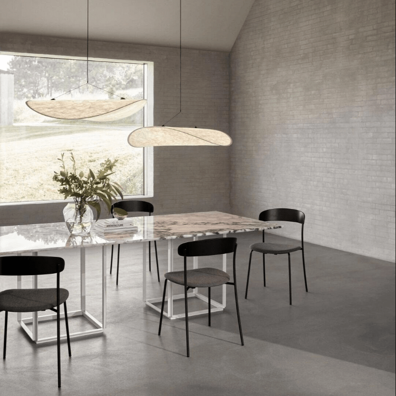 Nordic Japandi Silk Shade Pendant Light with Dimmable LED | Virexon