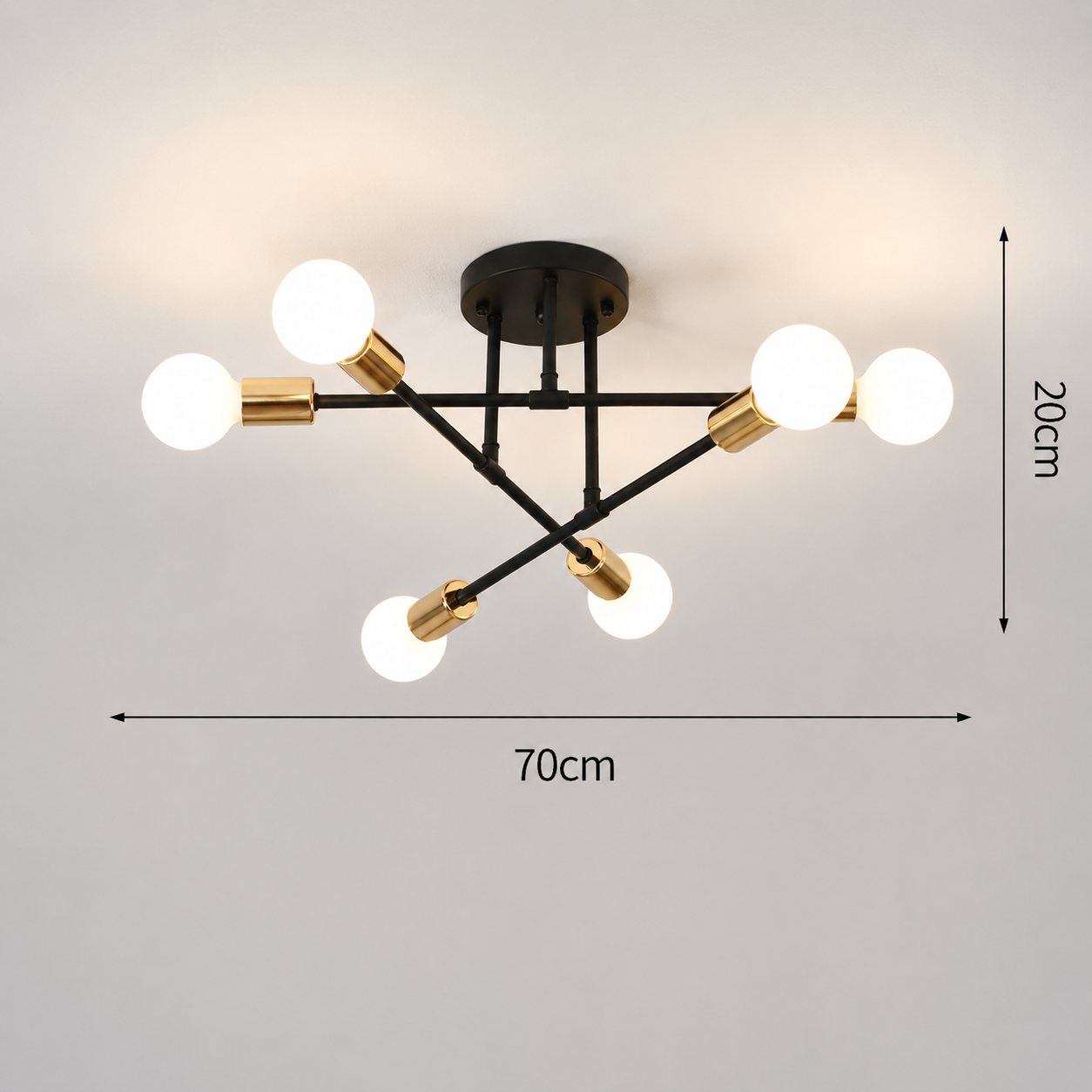 Nordic Metal Frame Ceiling Light for Modern Rooms | Norvexa