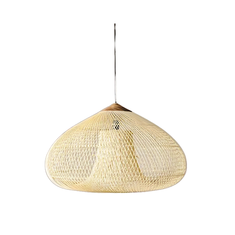 Organic Wisteria Pendant Light Handwoven Japandi Form | Renvora
