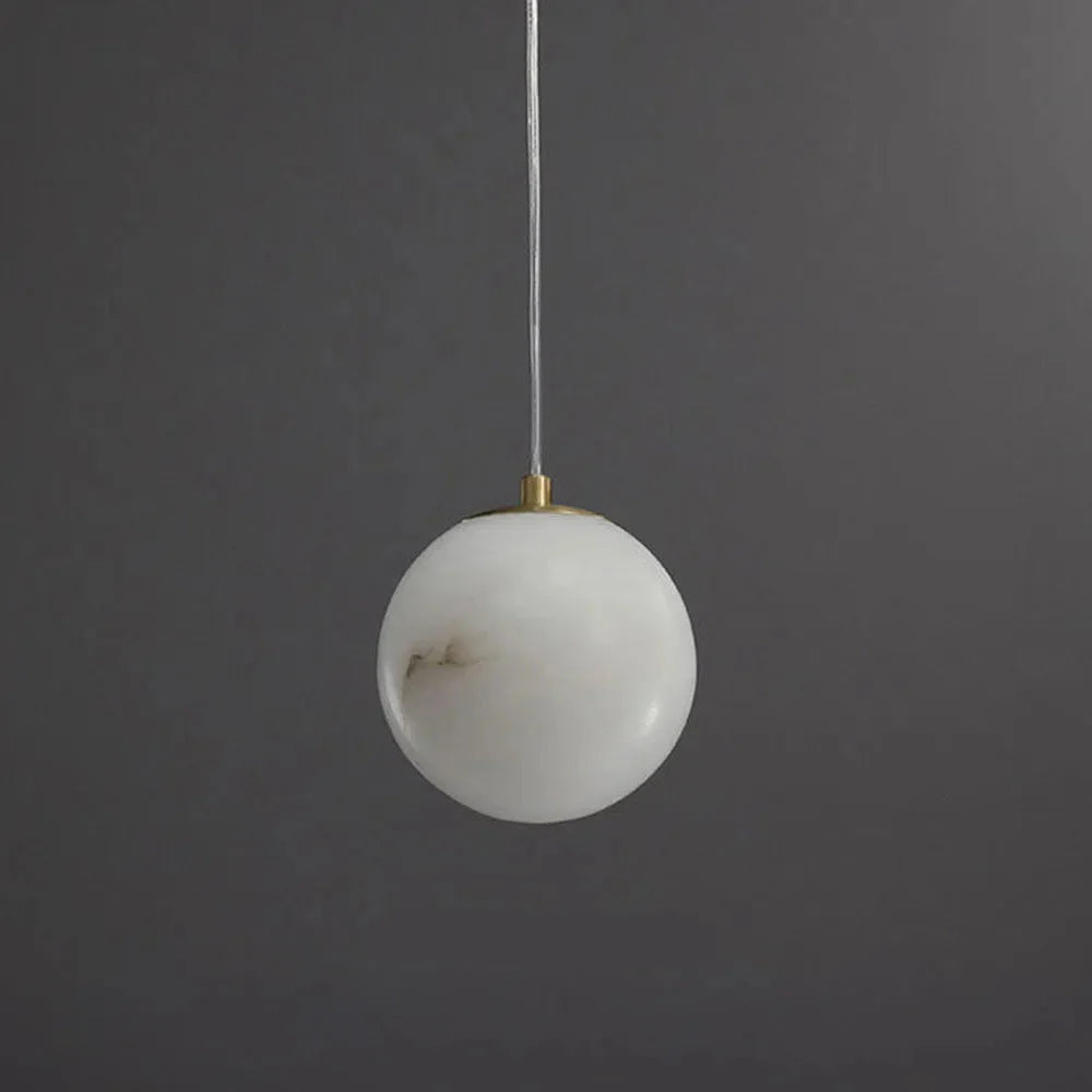Scandinavian Marble Shade Pendant Light for Living Spaces | Norvique