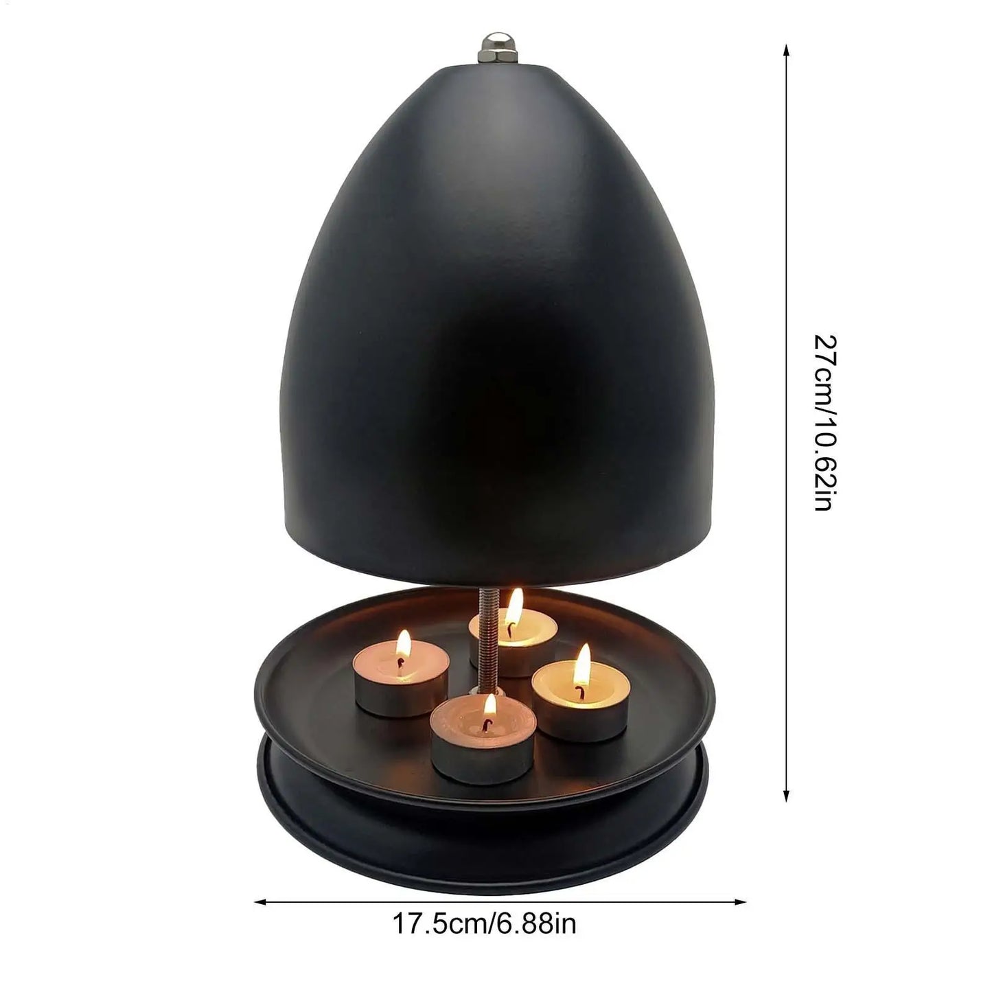 Tea Light Candle Heater – Metal Dome Tabletop Heater