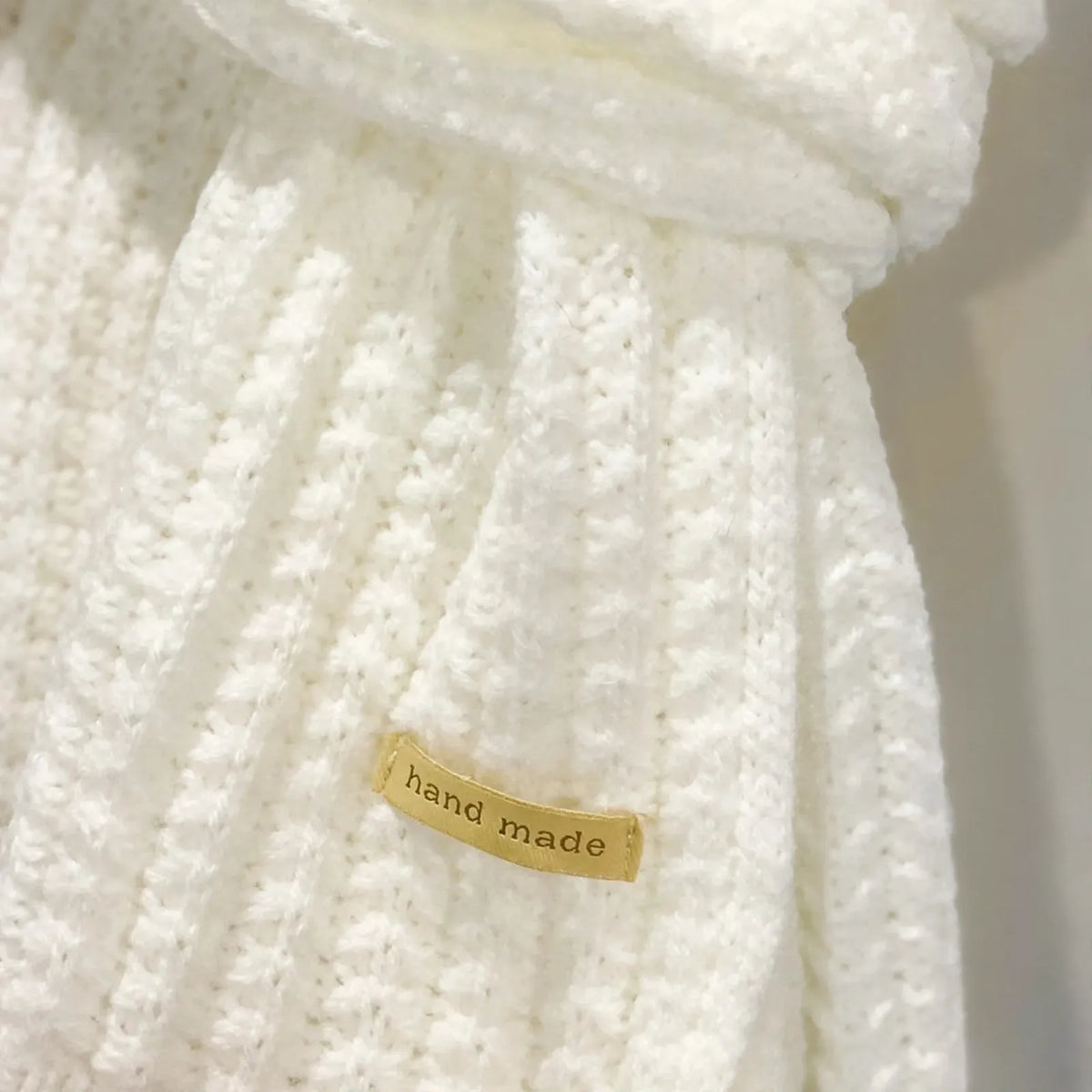 Thick Ribbed Knit Winter Scarf