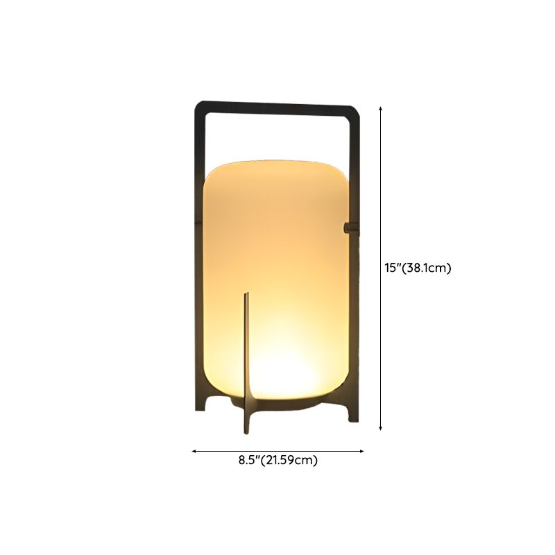 Warm Round Black Metal Outdoor LED Table Lamp | Glowmar