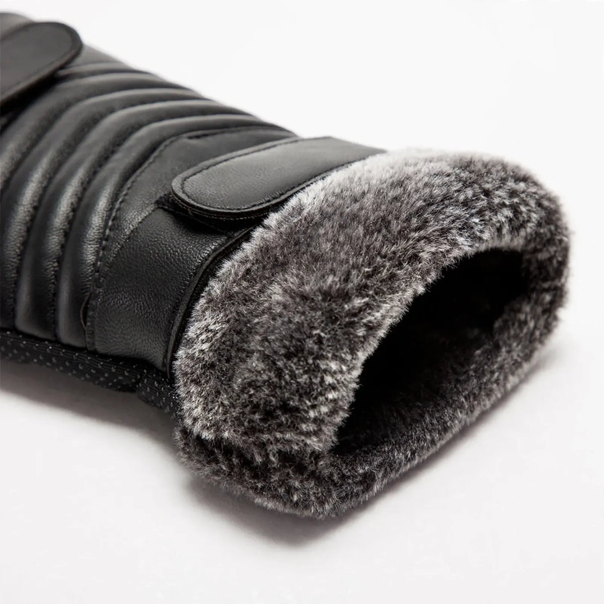 Winter Gloves With Plush Trim