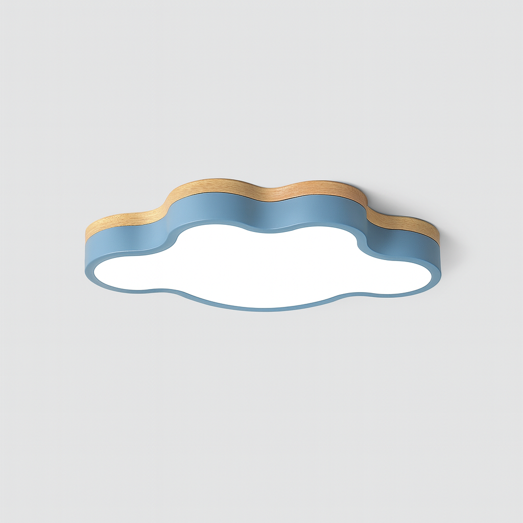Wooden LED Cloud Ceiling Light Scandinavian Style | Velqen