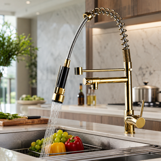 Flexible Kitchen Faucet | Modern Kitchen Tap with Sprayer