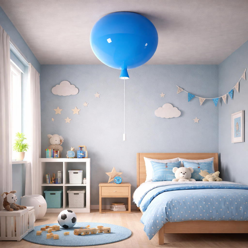 Acrylic Balloon Ceiling Light for Kids Room Interiors | Lumilo