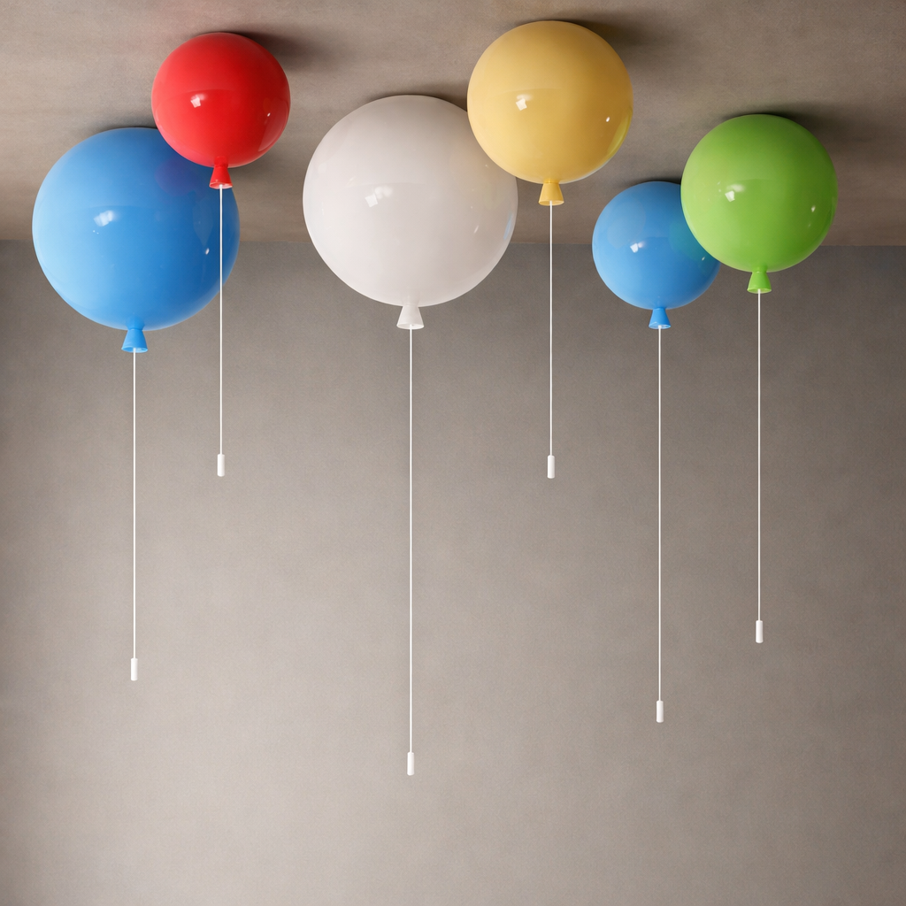 Acrylic Balloon Ceiling Light for Kids Room Interiors | Lumilo