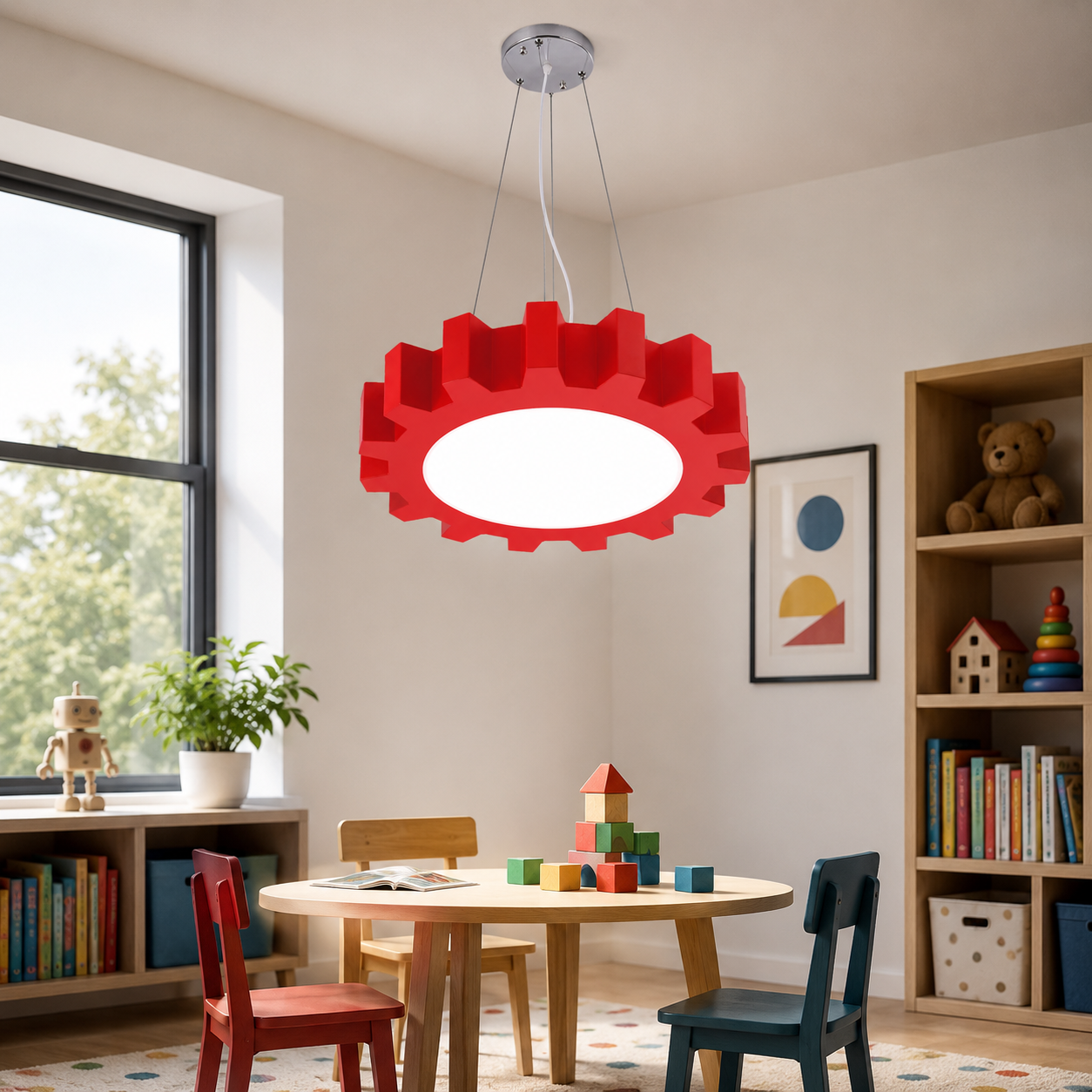 Acrylic Candy Colours LED Pendant Light for Kids Rooms | Lorvian