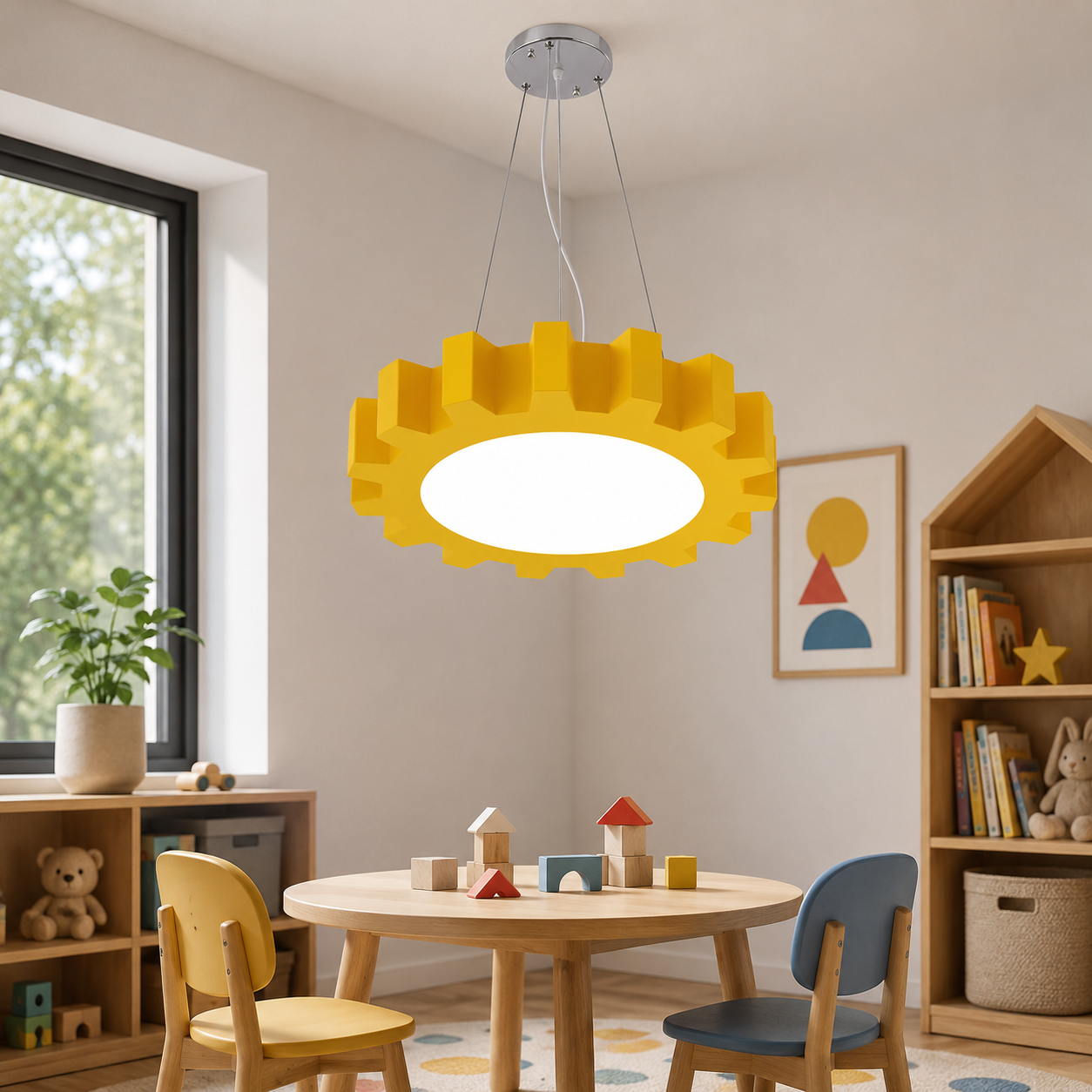 Acrylic Candy Colours LED Pendant Light for Kids Rooms | Lorvian