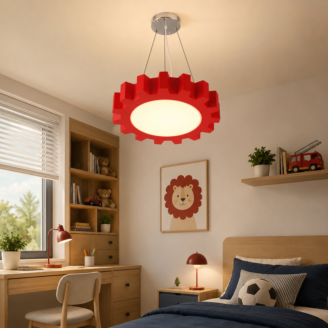Acrylic Candy Colours LED Pendant Light for Kids Rooms | Lorvian