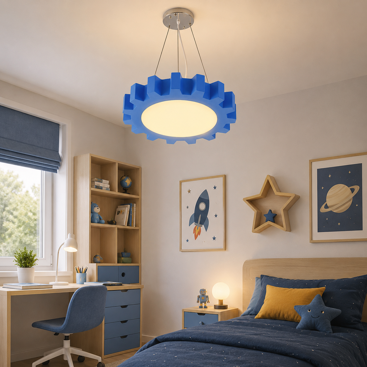 Acrylic Candy Colours LED Pendant Light for Kids Rooms | Lorvian