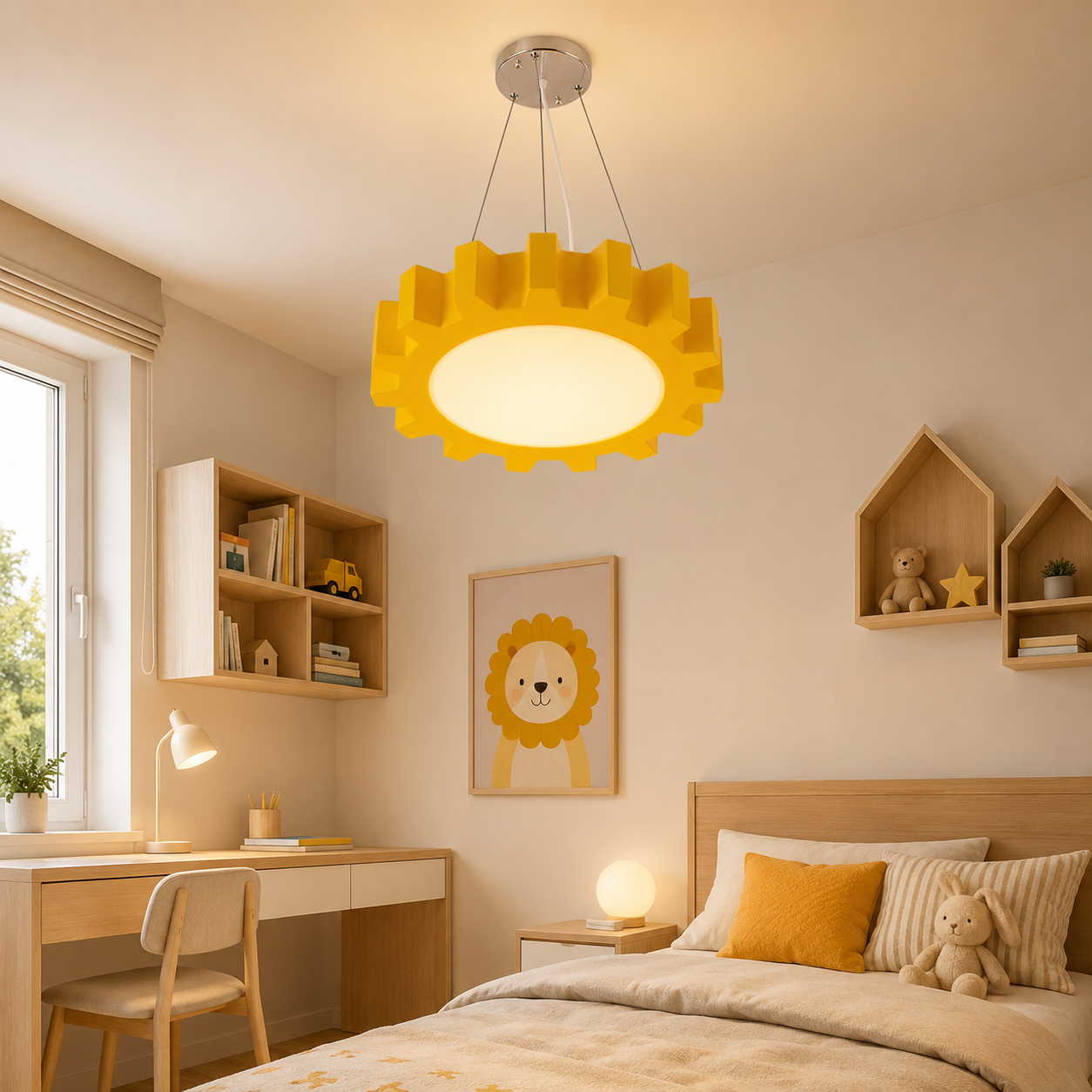 Acrylic Candy Colours LED Pendant Light for Kids Rooms | Lorvian