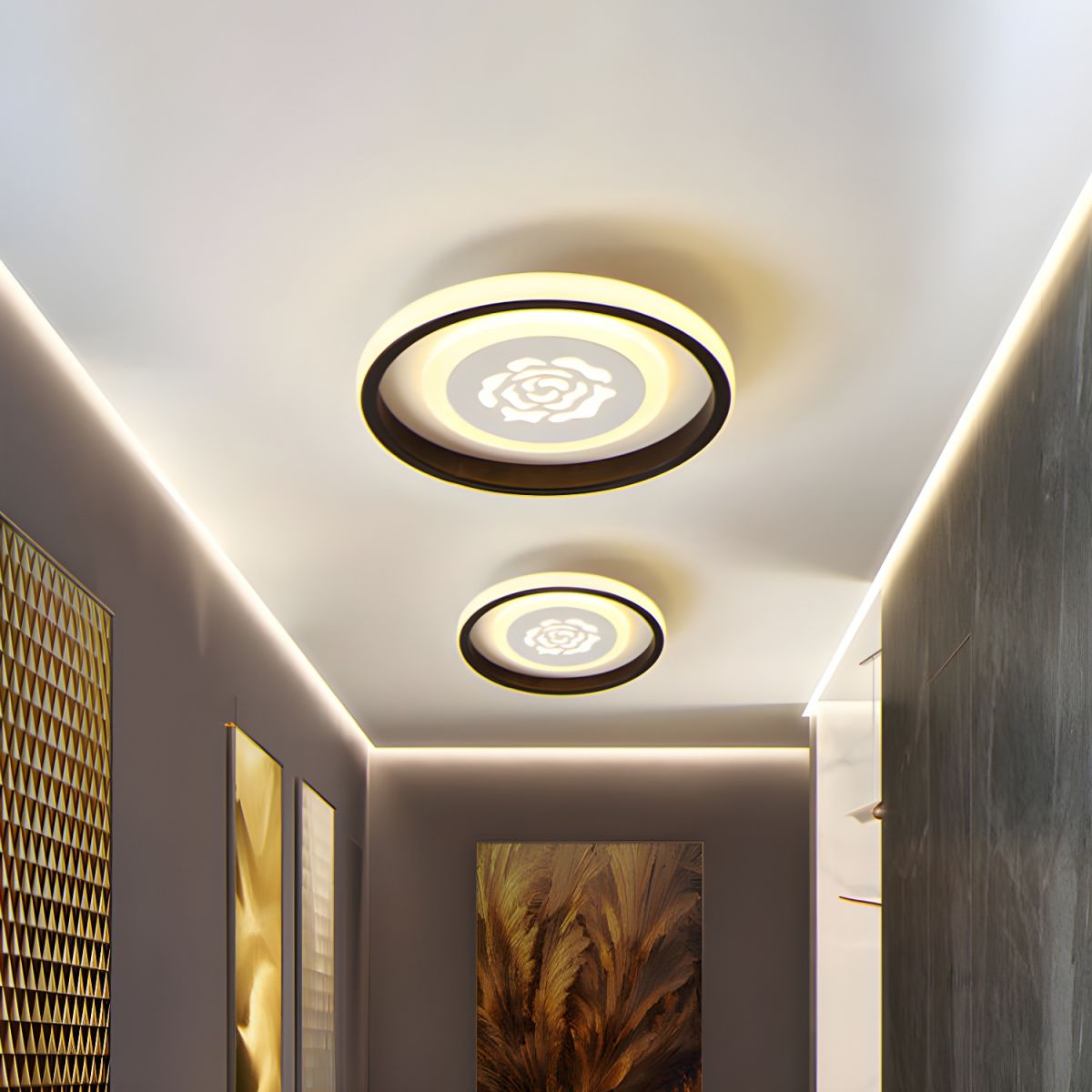 Acrylic Flower Flush Mount Ceiling Light Modern | Glowlis