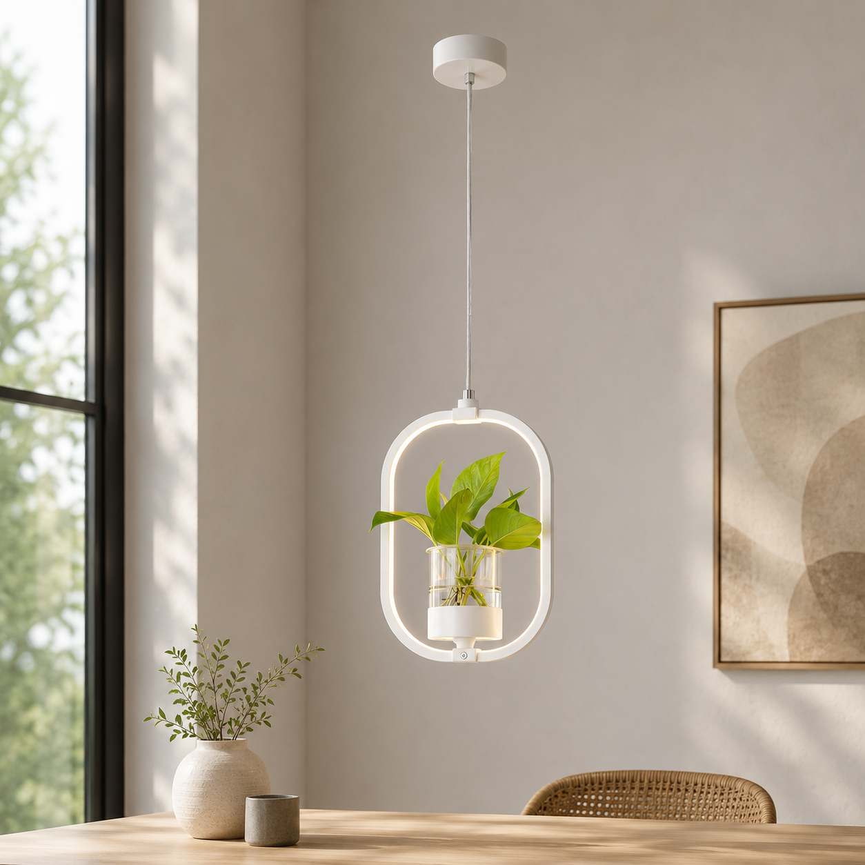 Acrylic LED Nordic Pendant Light Dining Room Suspension | Zykrona