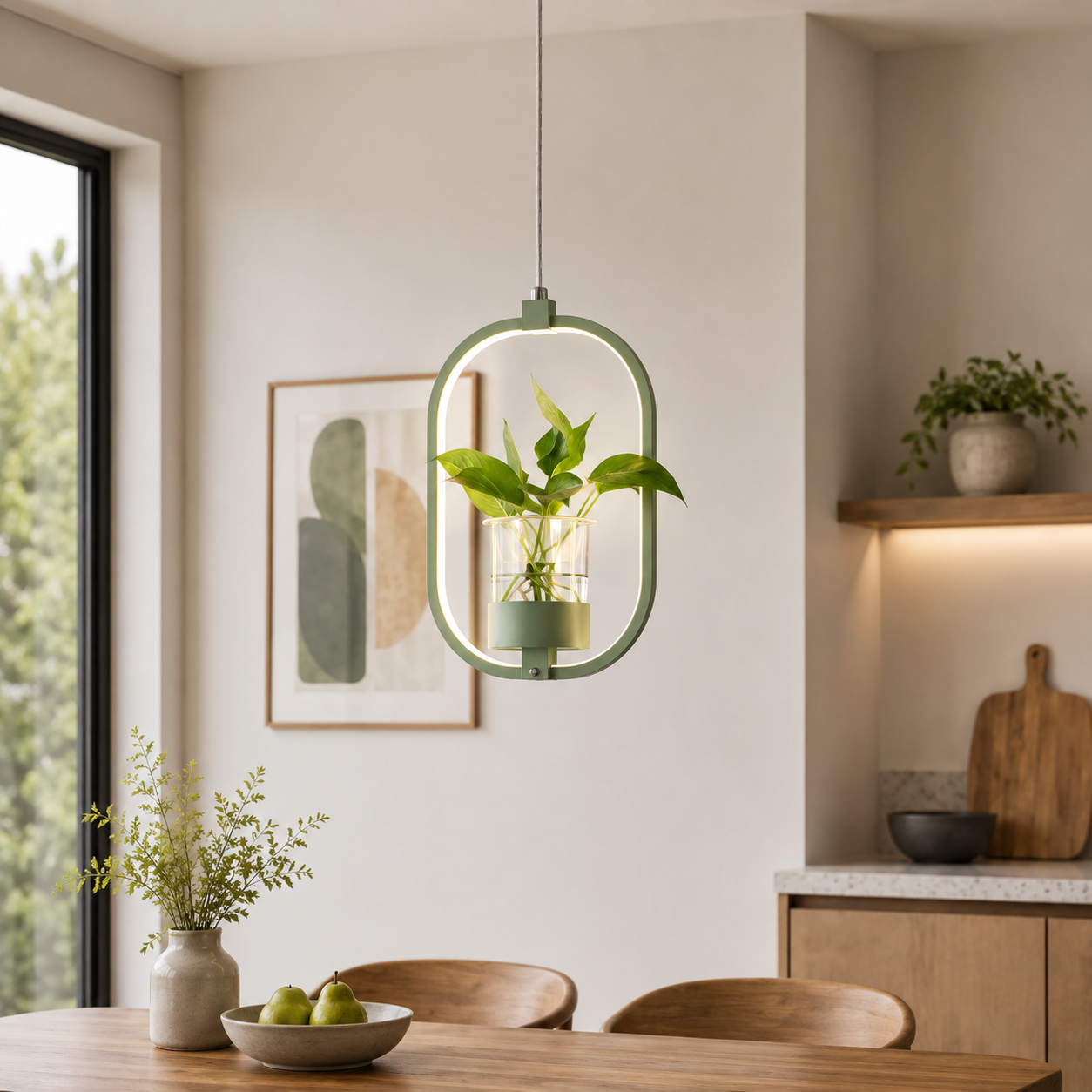 Acrylic LED Nordic Pendant Light Dining Room Suspension | Zykrona