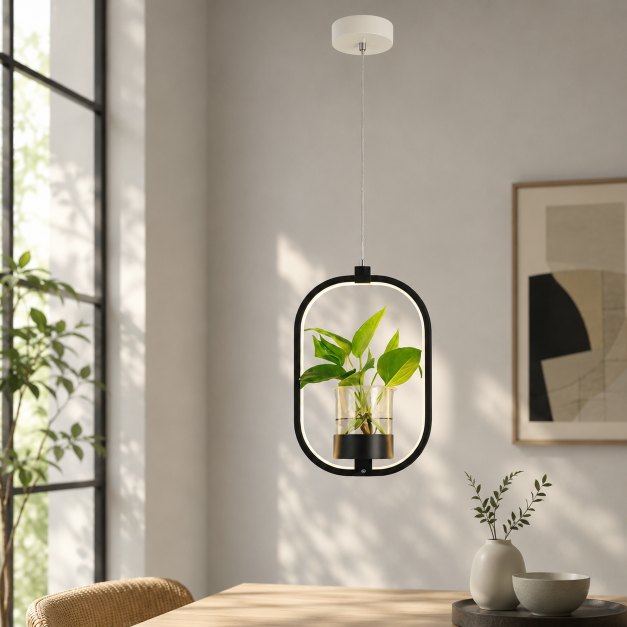 Acrylic LED Nordic Pendant Light Dining Room Suspension | Zykrona
