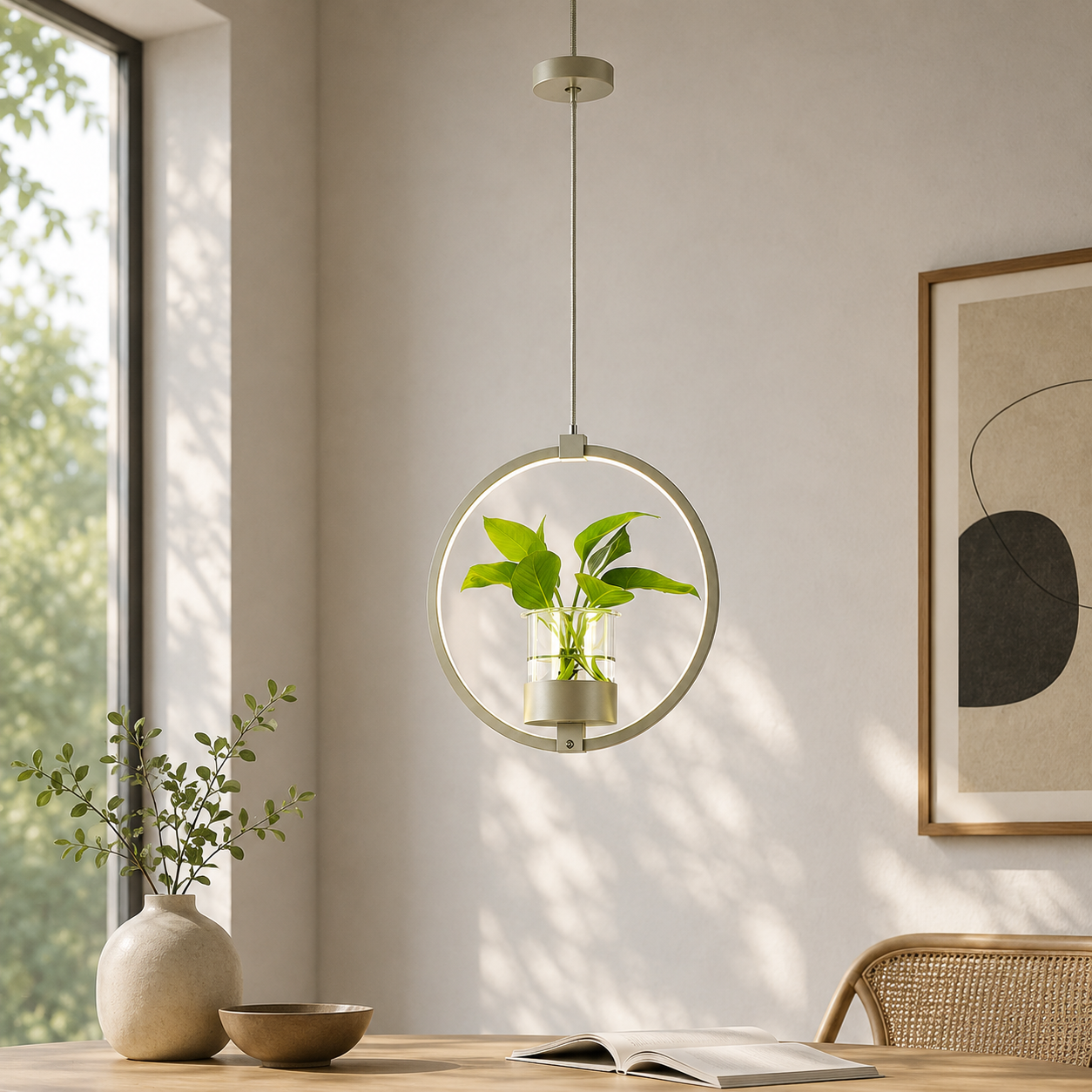 Acrylic LED Nordic Pendant Light Dining Room Suspension | Zykrona