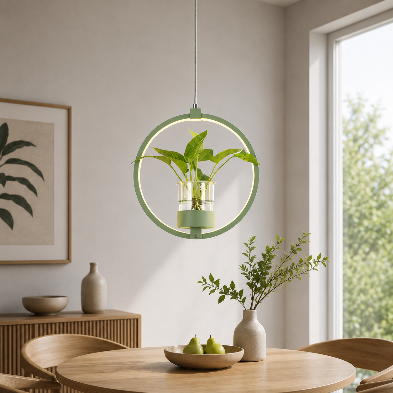 Acrylic LED Nordic Pendant Light Dining Room Suspension | Zykrona