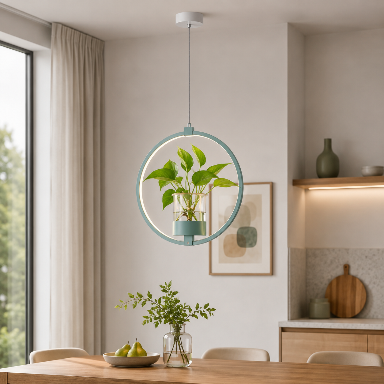Acrylic LED Nordic Pendant Light Dining Room Suspension | Zykrona