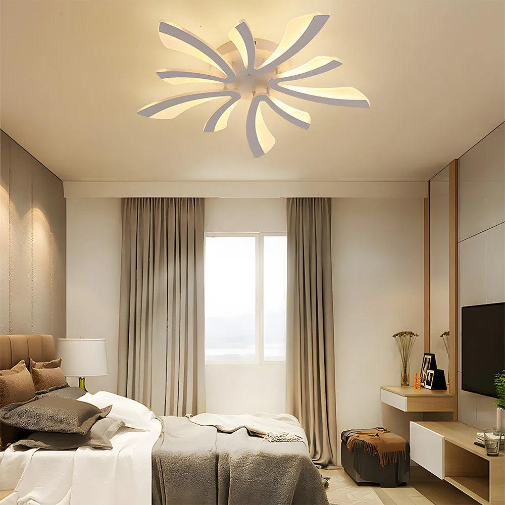 Acrylic Petal Nordic Flush Mount Ceiling Light | Acriva