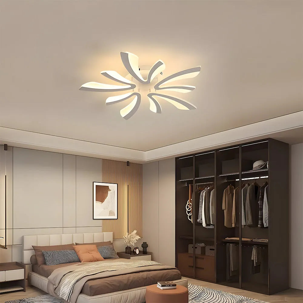 Acrylic Petal Nordic Flush Mount Ceiling Light | Acriva