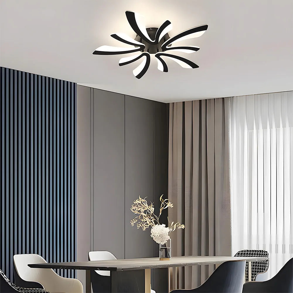 Acrylic Petal Nordic Flush Mount Ceiling Light | Acriva