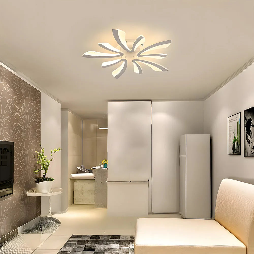 Acrylic Petal Nordic Flush Mount Ceiling Light | Acriva