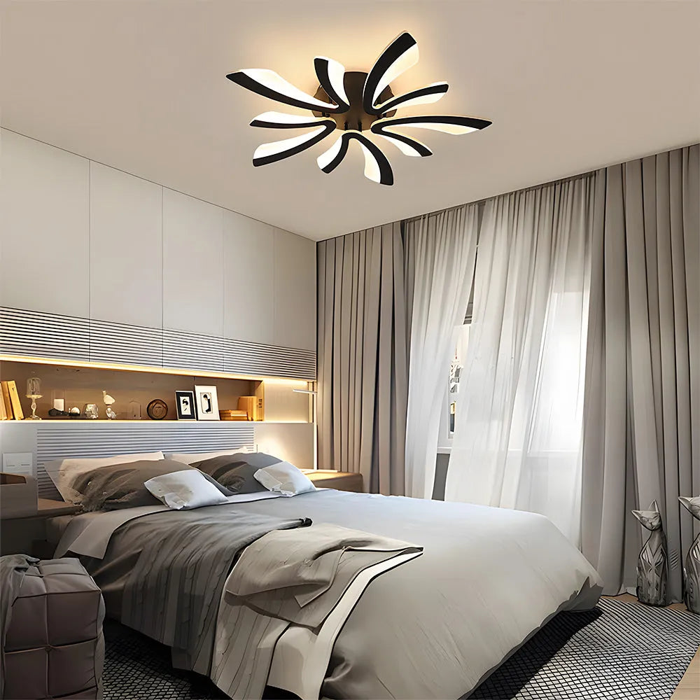 Acrylic Petal Nordic Flush Mount Ceiling Light | Acriva