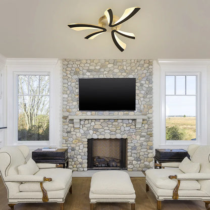 Acrylic Petal Nordic Flush Mount Ceiling Light | Acriva