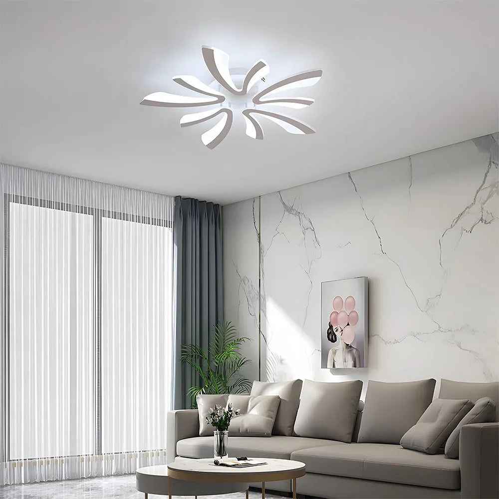 Acrylic Petal Nordic Flush Mount Ceiling Light | Acriva