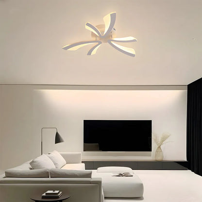 Acrylic Petal Nordic Flush Mount Ceiling Light | Acriva